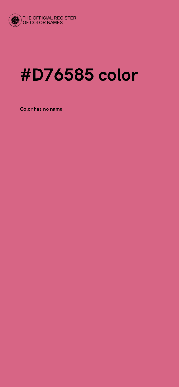 #D76585 color image
