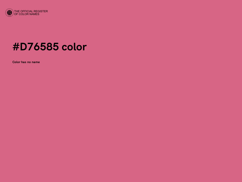 #D76585 color image