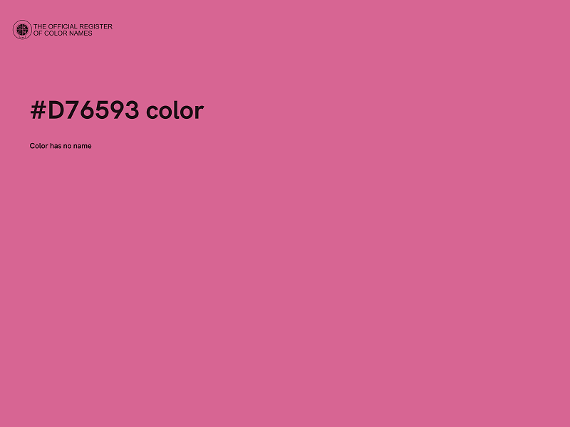 #D76593 color image