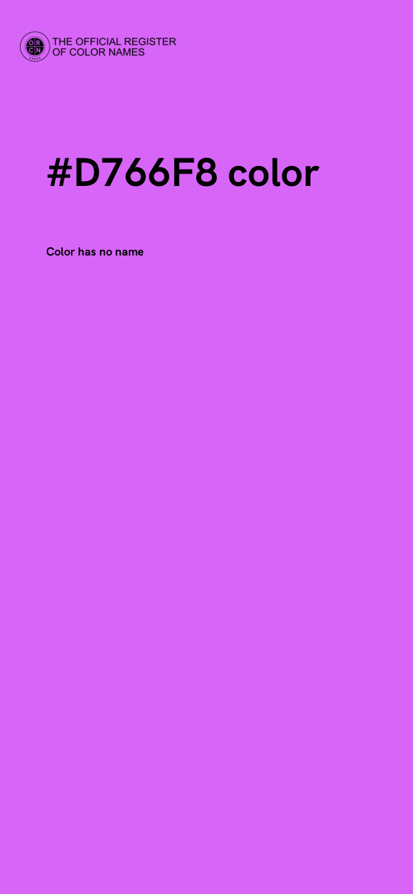 #D766F8 color image