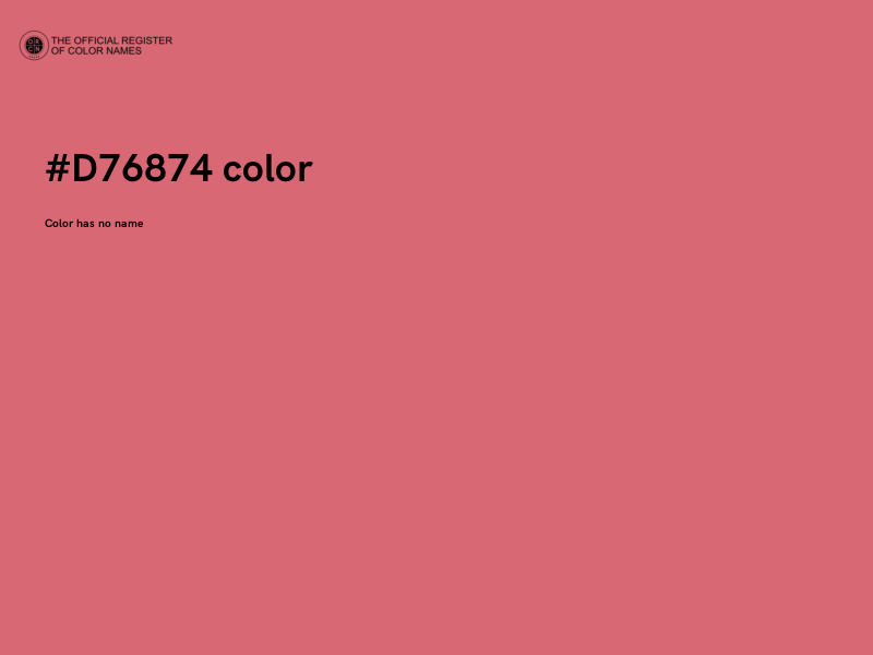 #D76874 color image