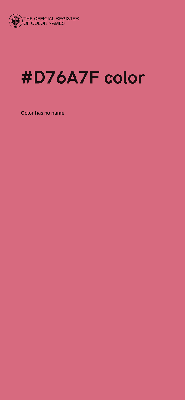 #D76A7F color image