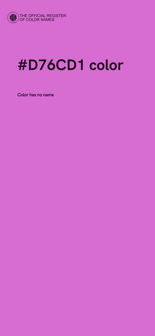 #D76CD1 color image