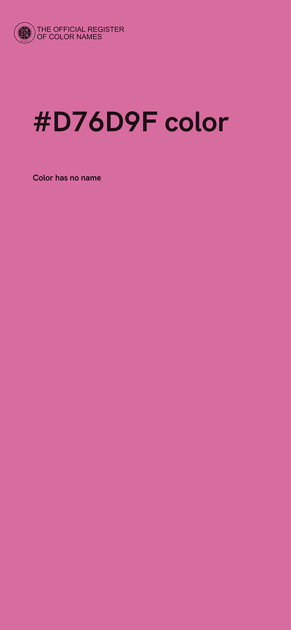 #D76D9F color image
