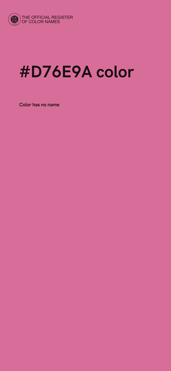#D76E9A color image