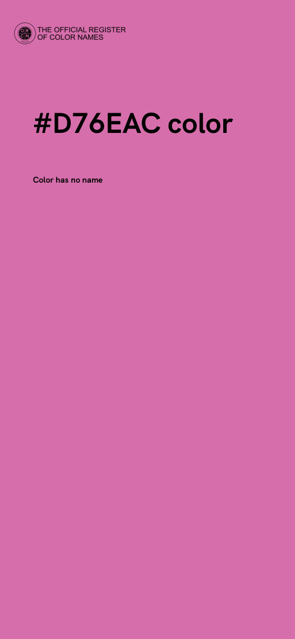 #D76EAC color image