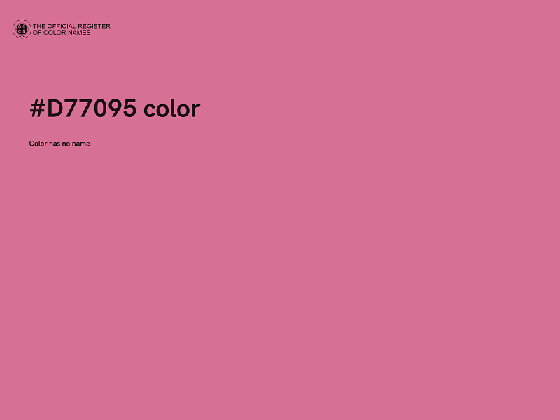 #D77095 color image