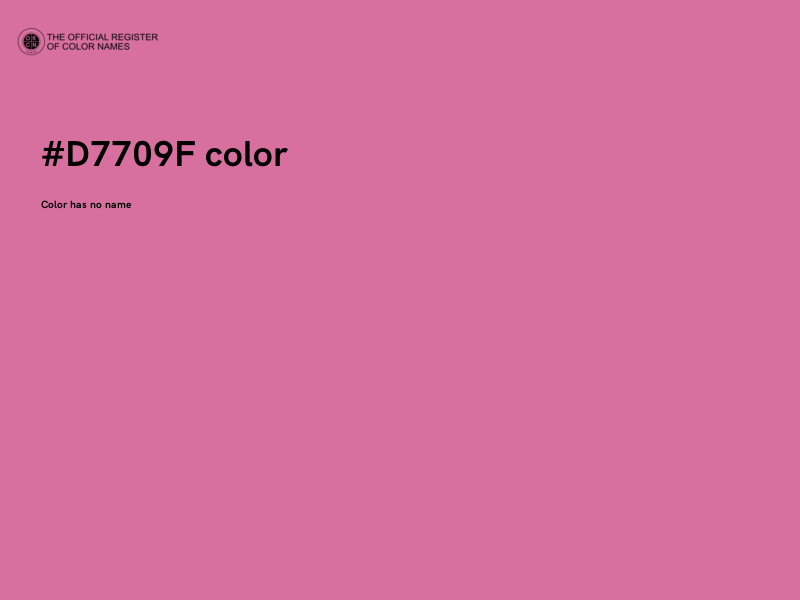 #D7709F color image