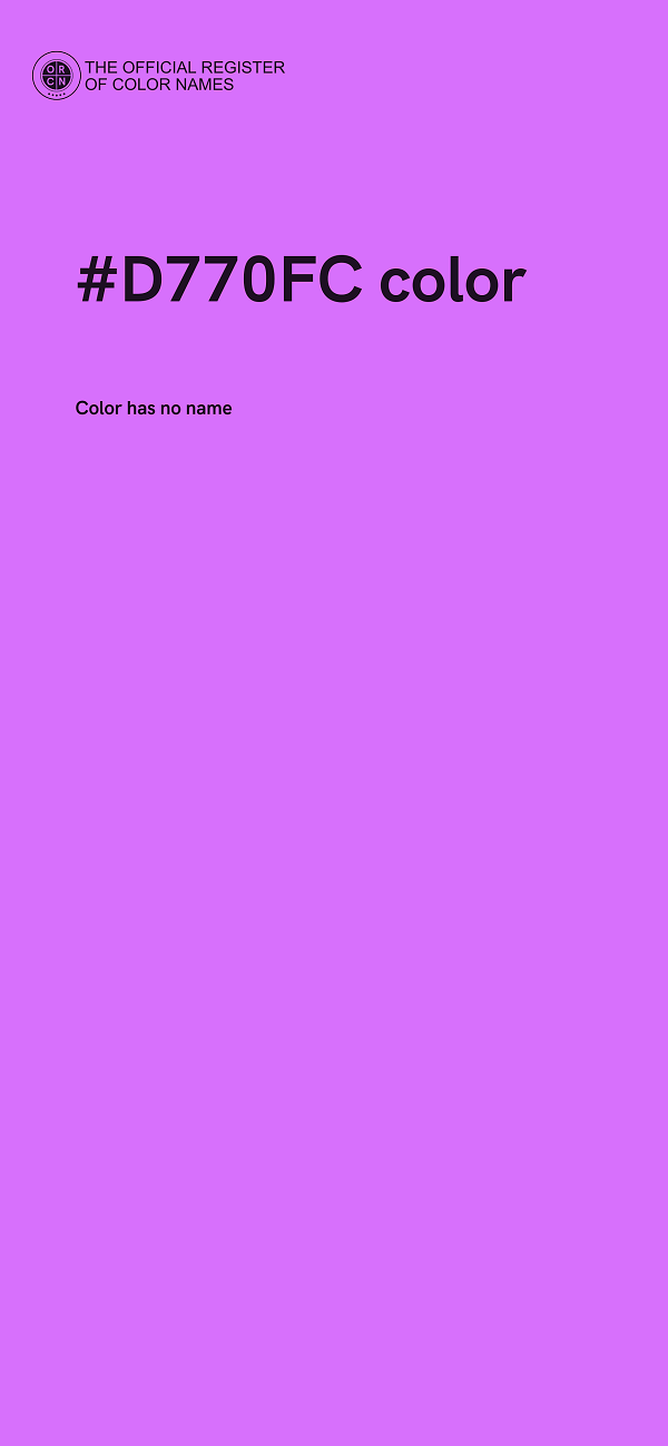 #D770FC color image