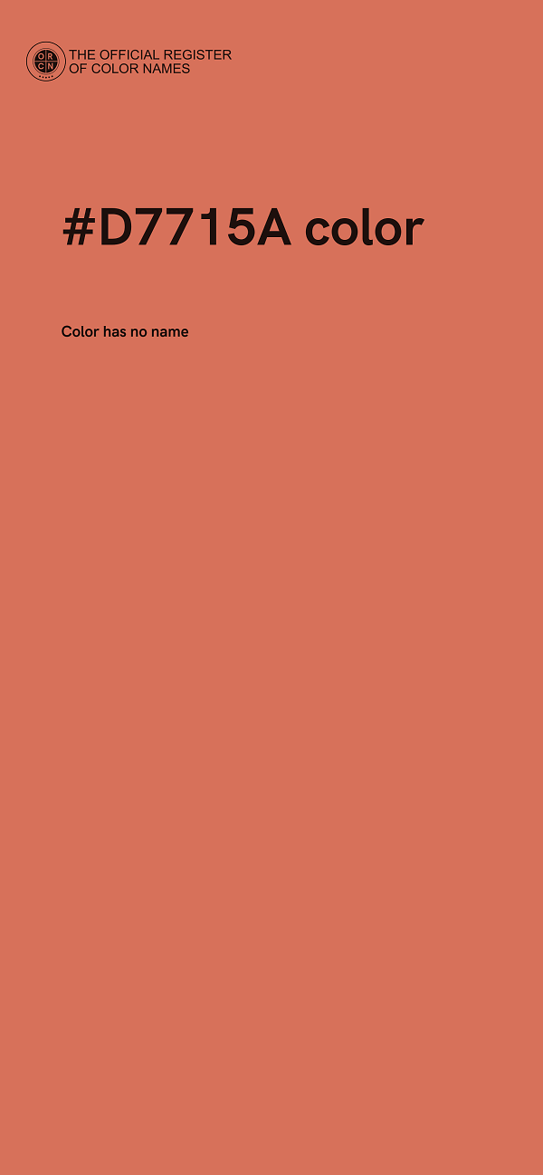 #D7715A color image