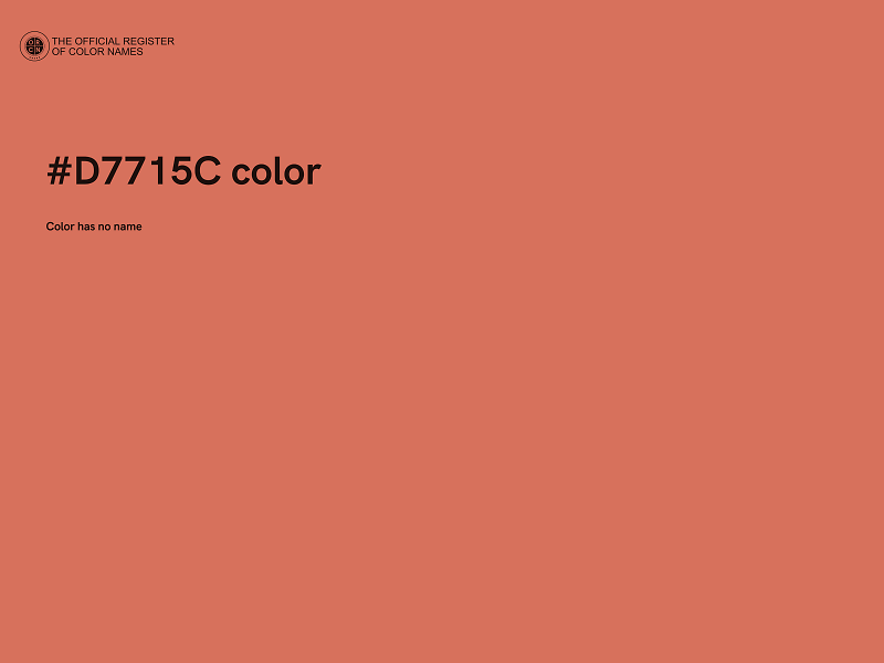 #D7715C color image