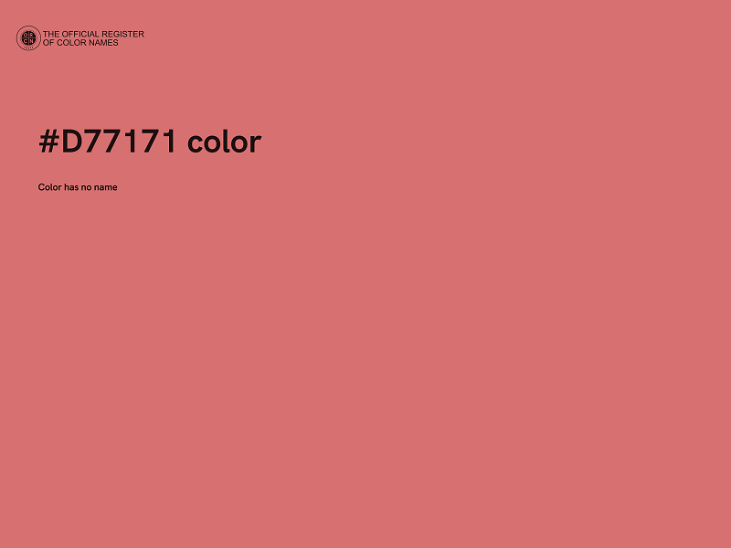 #D77171 color image