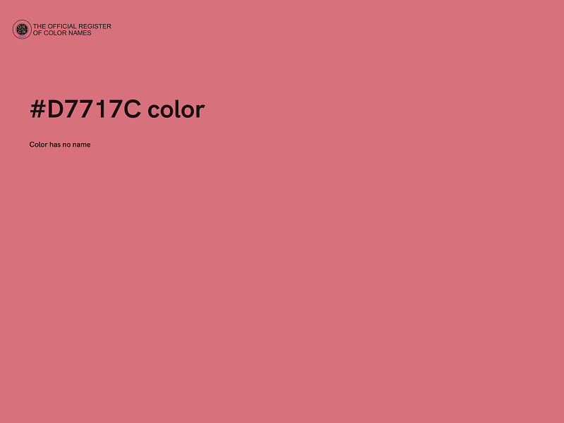 #D7717C color image