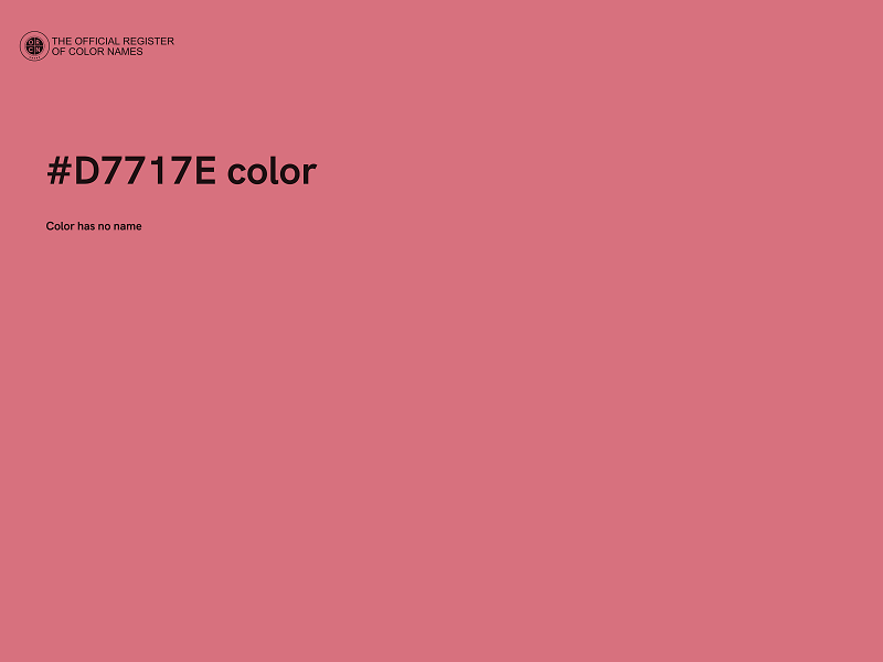 #D7717E color image