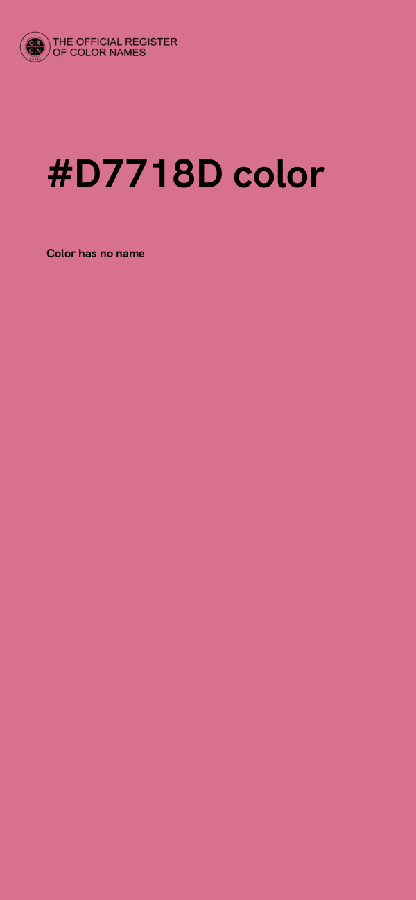 #D7718D color image