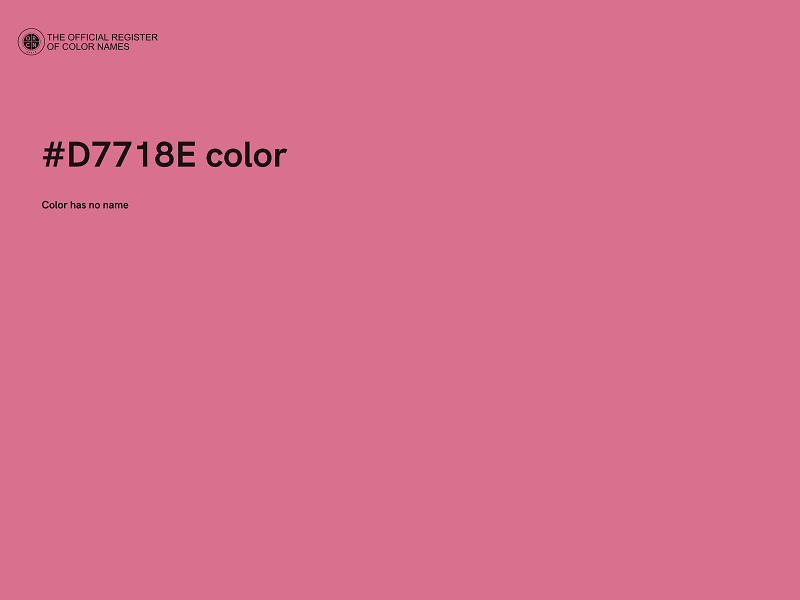 #D7718E color image