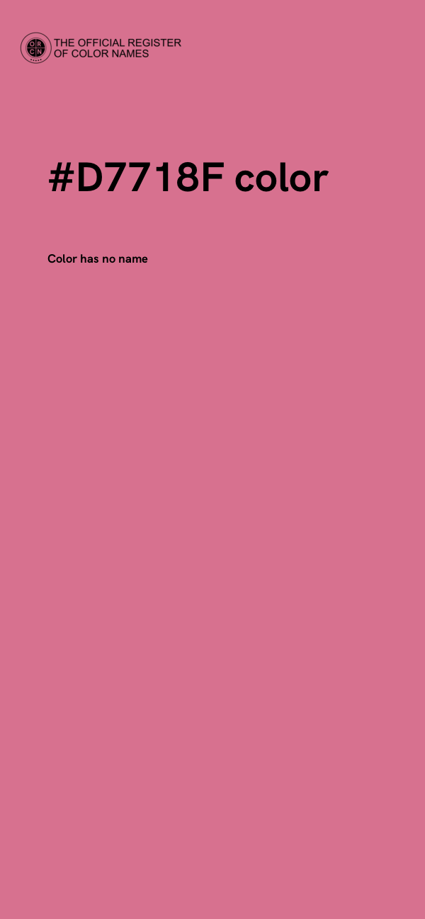 #D7718F color image