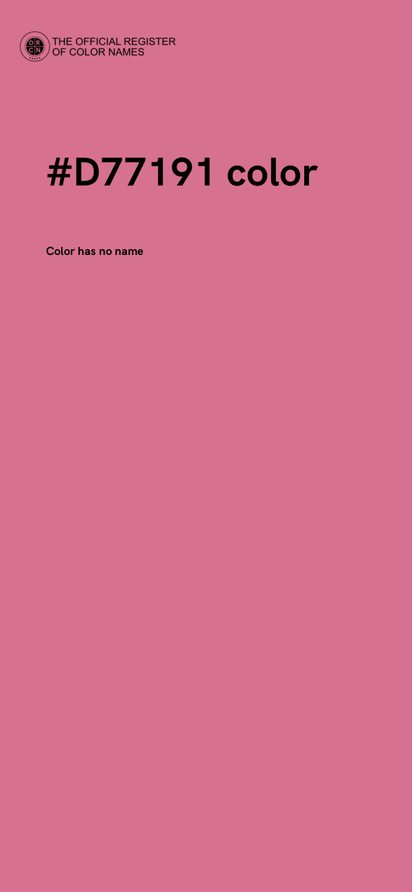 #D77191 color image
