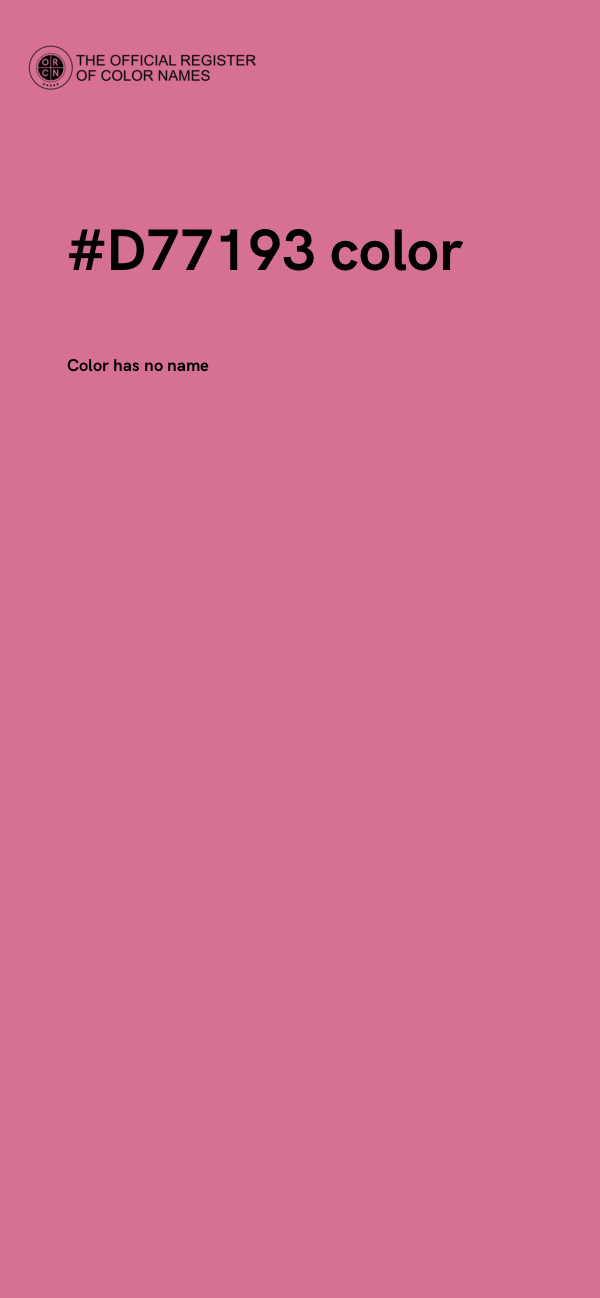 #D77193 color image