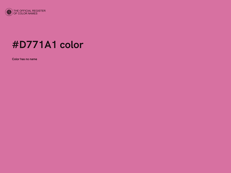 #D771A1 color image