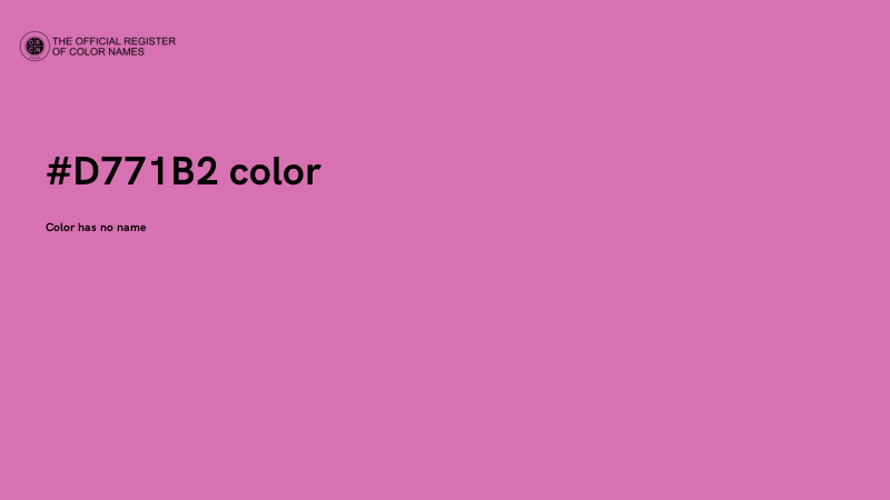 #D771B2 color image
