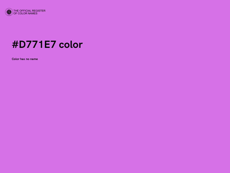 #D771E7 color image