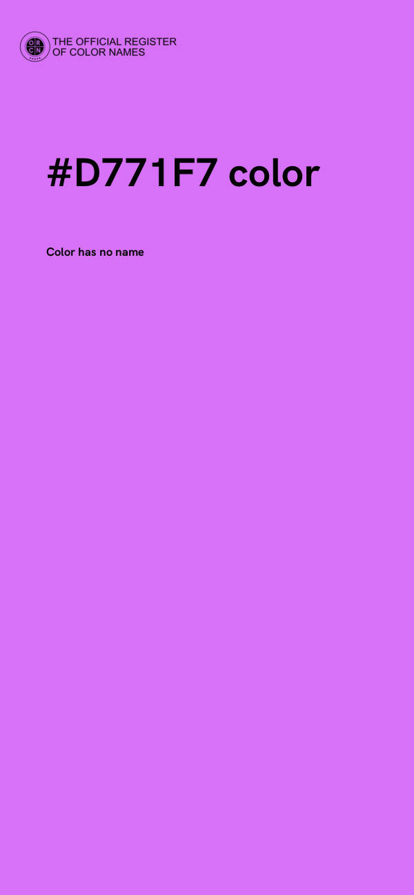 #D771F7 color image