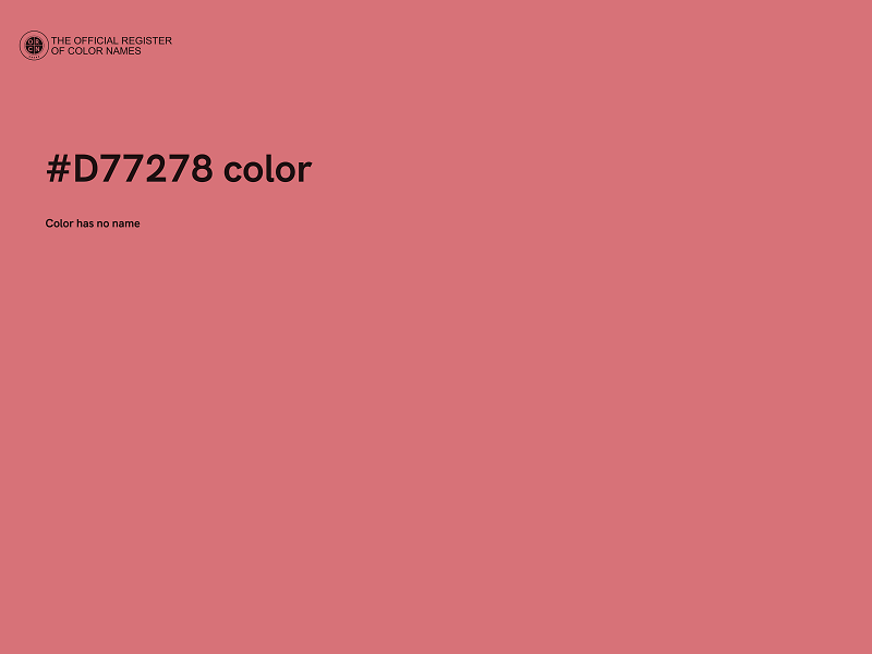 #D77278 color image