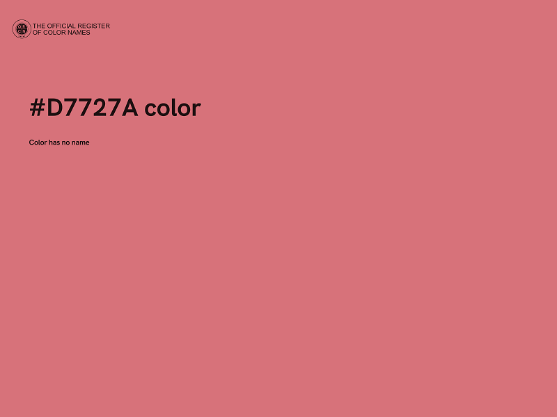 #D7727A color image