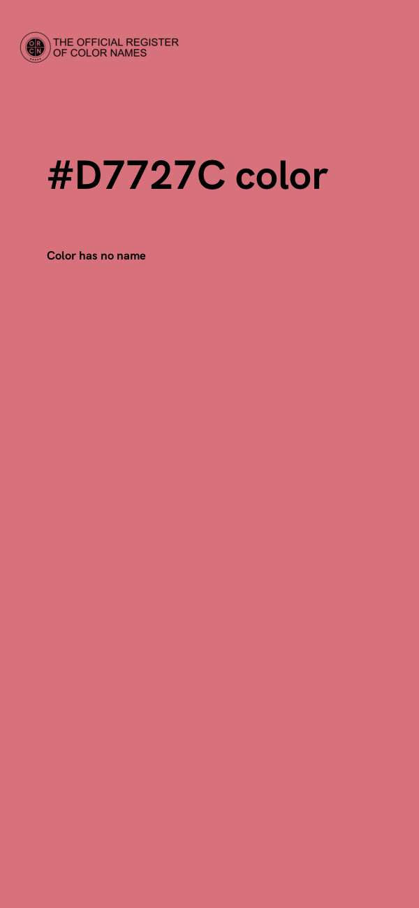 #D7727C color image