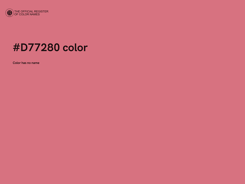 #D77280 color image