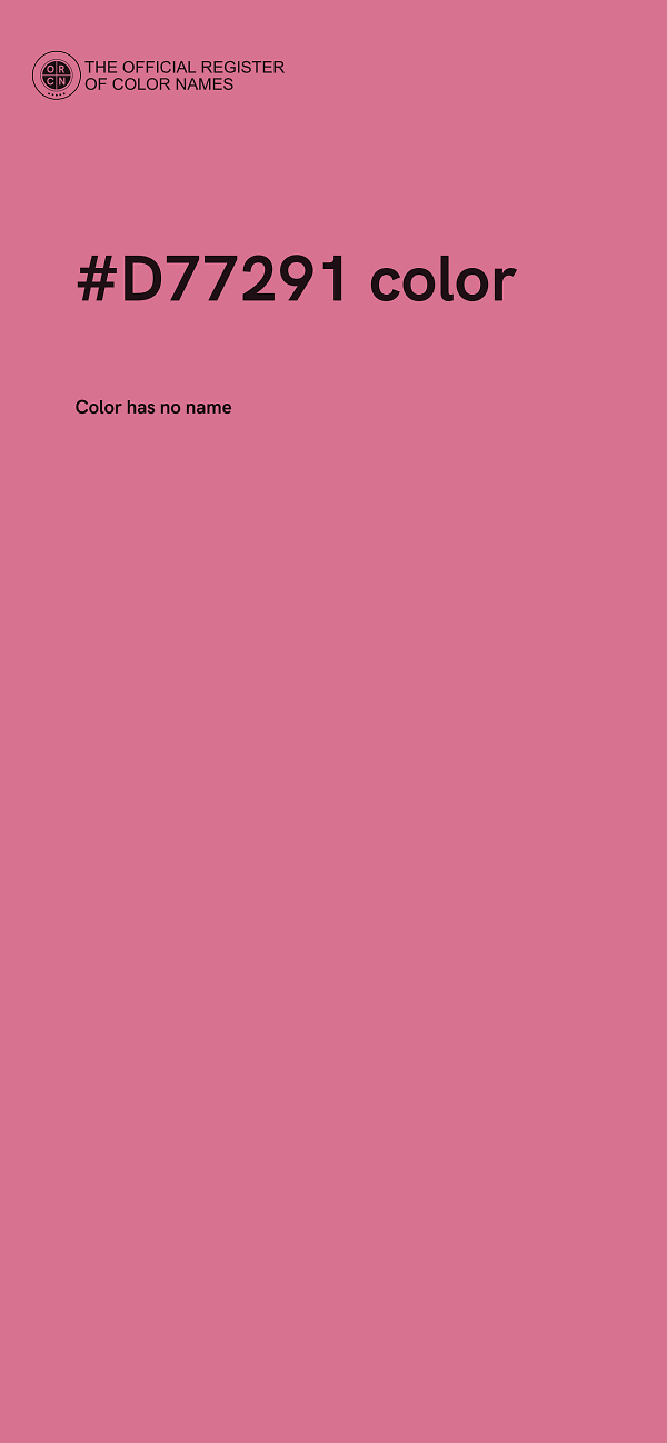 #D77291 color image