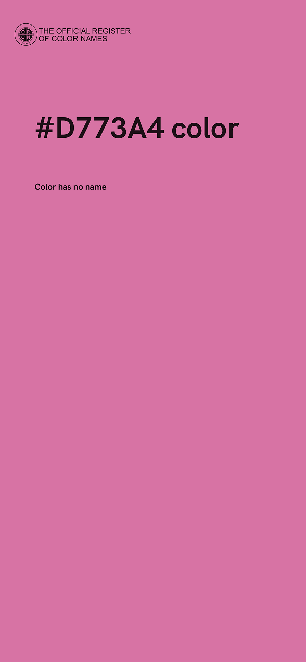 #D773A4 color image