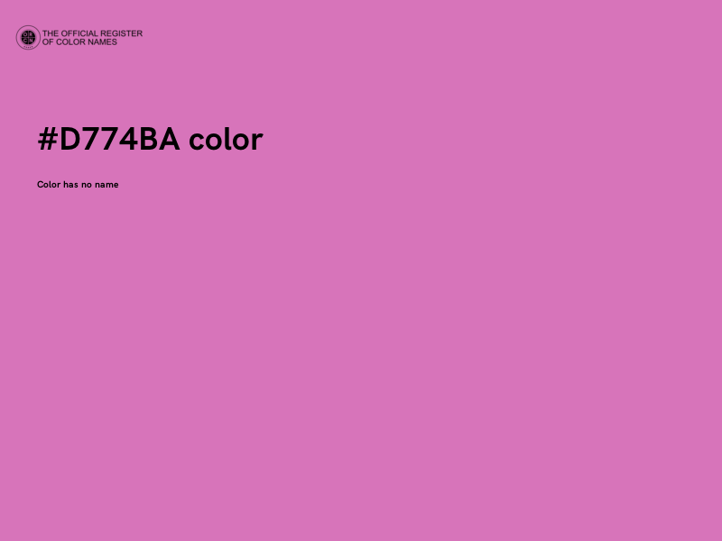#D774BA color image