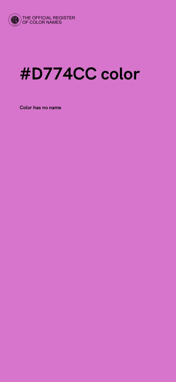 #D774CC color image