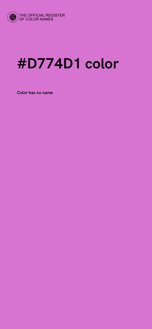 #D774D1 color image