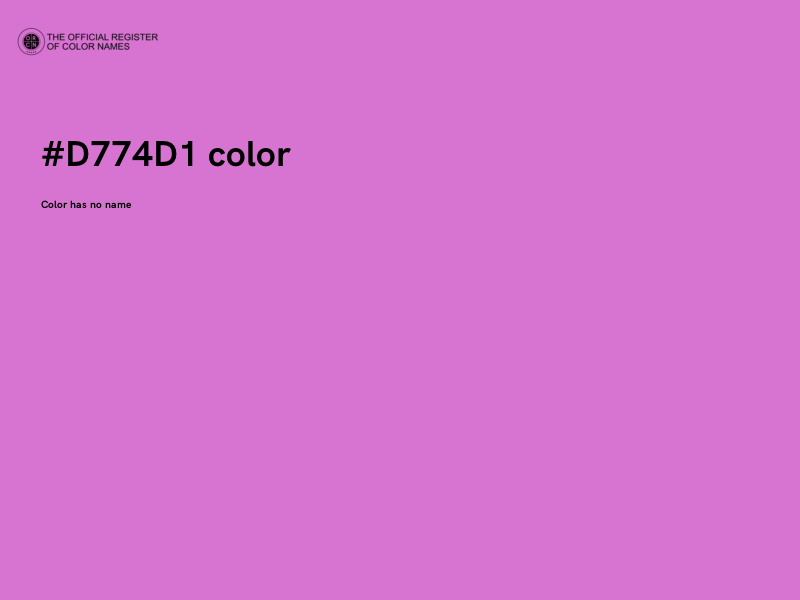 #D774D1 color image