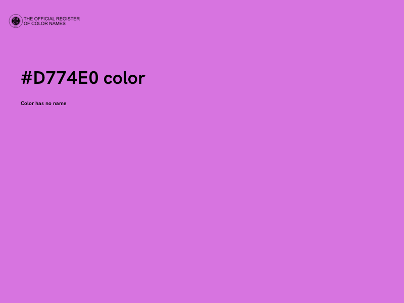 #D774E0 color image