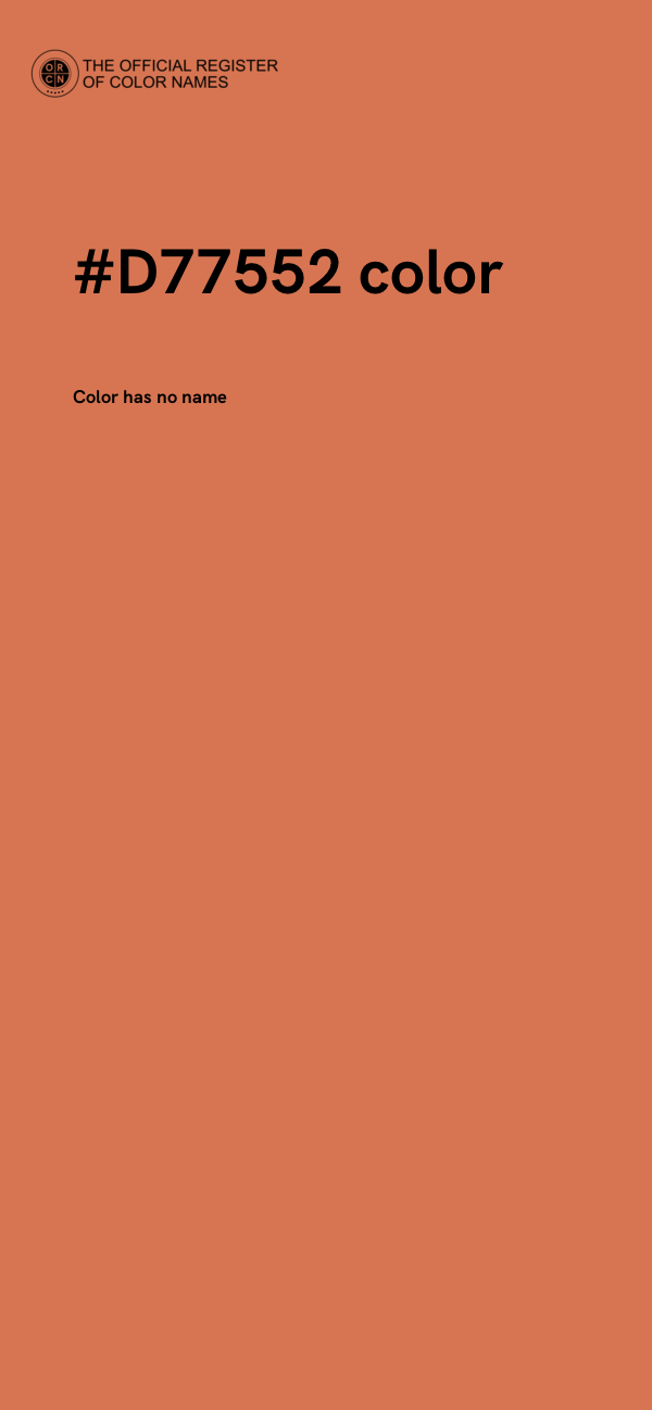 #D77552 color image