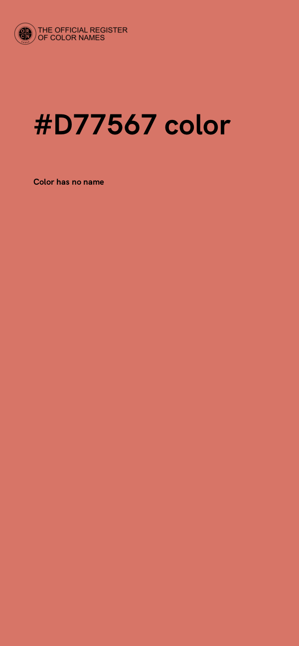 #D77567 color image