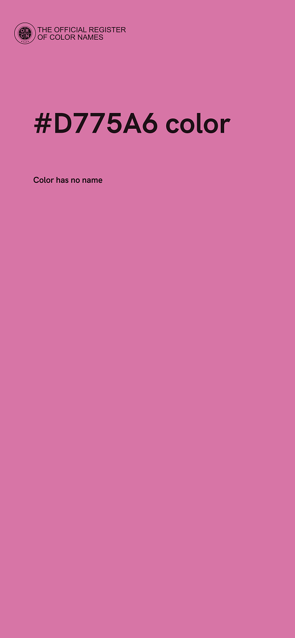 #D775A6 color image