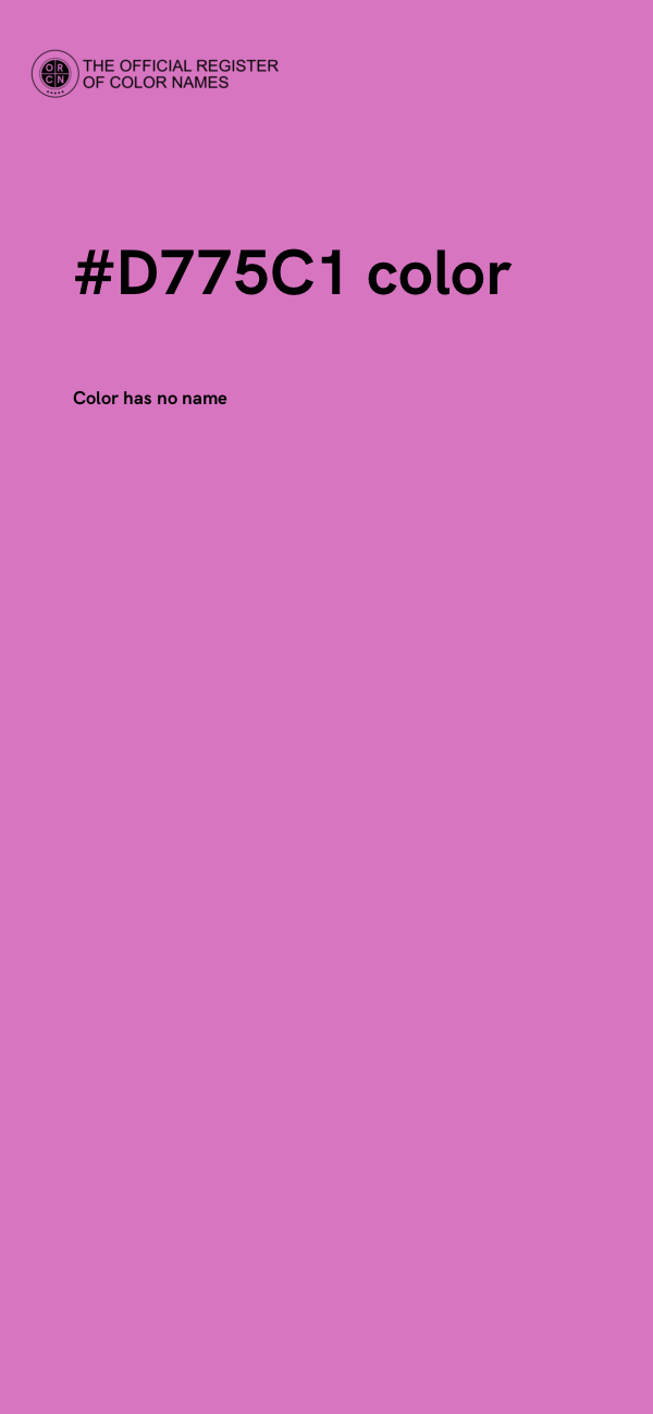 #D775C1 color image