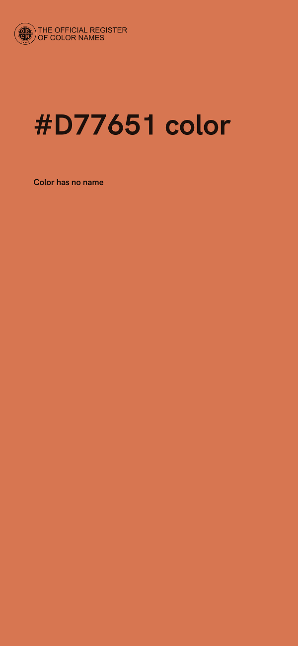 #D77651 color image