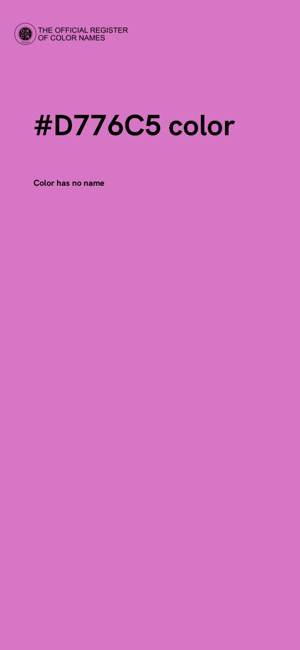 #D776C5 color image