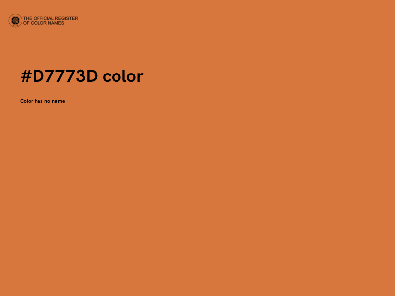#D7773D color image