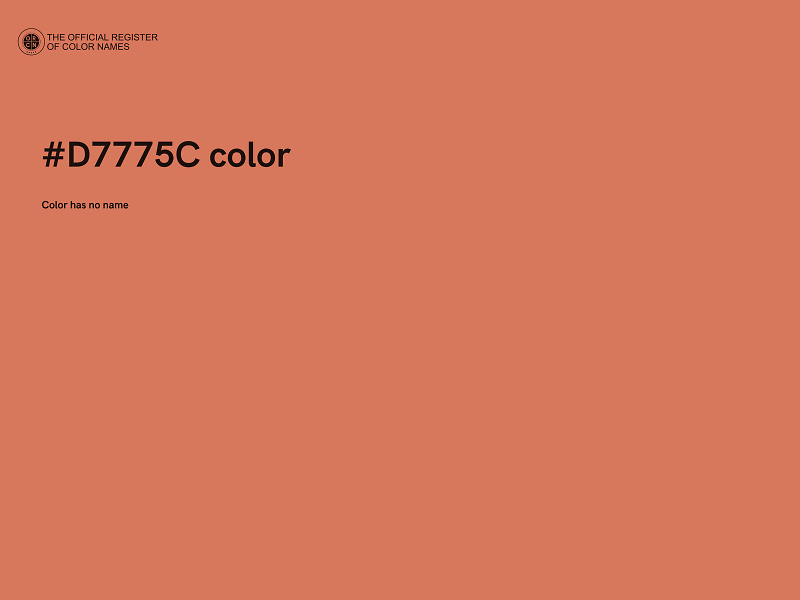 #D7775C color image