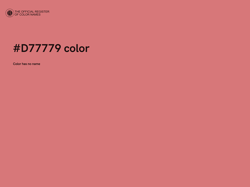 #D77779 color image