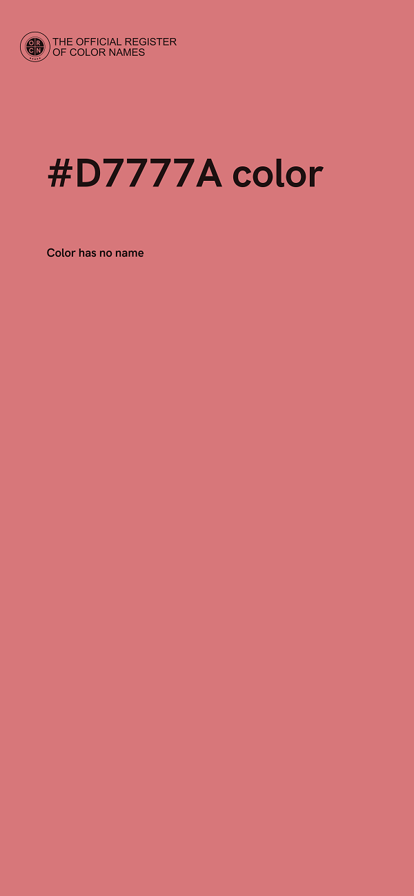 #D7777A color image