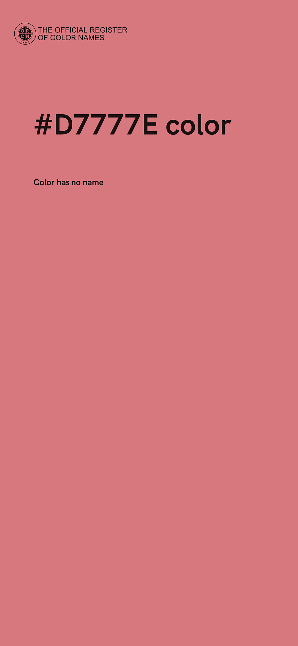 #D7777E color image