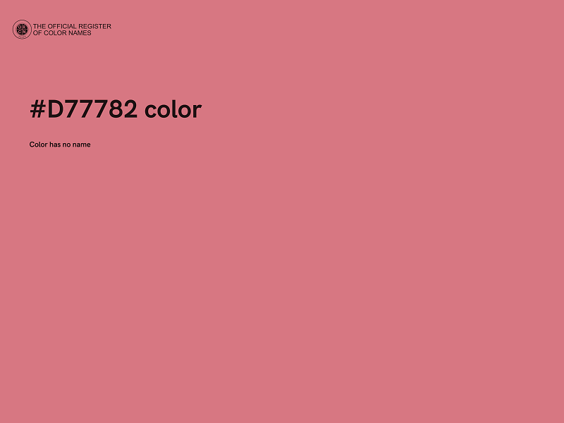 #D77782 color image